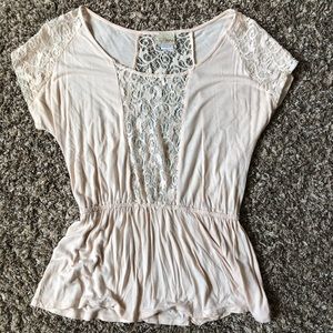 Beige/light lace blouse